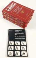 Lote 34 - PROCESSO DE UMA REVOLUÇÃO. 3 VOLS; ELEMENTOS PARA A COMPREENSÃO DO 25 DE NOVEMBRO. 2 OBRAS - L. Pereira Gil, Lisboa, Amigos do Livro Editores, [s.d.]; Capitão Duran Clemente, Lisboa, Edições Sociais, Dossier Revolução, Janeiro de 1976. Encaderna