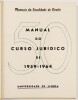 Lote 64 - MANUAL DO CURSO JURÍDICO DE 1959-1964 - AAVV, Lisboa, Faculdade de Direito da Universidade de Lisboa, 1964. Obra extremamente jocosa. Raríssimo. Extraordinárias caricaturas, nomeadamente do corpo docente, sob a temática das aves. Com dedicatória - 2