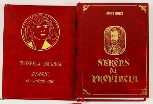 Lote 89 - SERÕES DA PROVÍNCIA; DIÁRIO DO ÚLTIMO ANO. SEGUIDO DE UM POEMA SEM TÍTULO. 2 OBRAS - Júlio Dinis, Lisboa, Publicações Europa-América, [s.d.]; Florbela Espanca, edição fac-similada com um prefácio de Natália Correia, Lisboa, Livraria Bertrand, 19