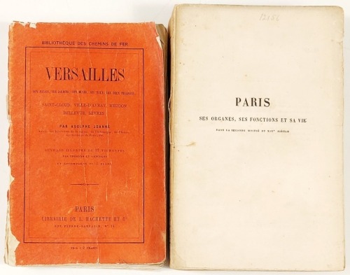 Lote 94 - GRAVURAS: VERSAILLES. SON PALAIS, SES JARDINS, SON MUSÉE, SES EUAX, LES DEUX TRIANONS; SAINT-CLOUD, VILLE-D'AVRAY, MEUDON, BELLEVUE, SÈVRES; PARIS. SES ORIGINES, SES FONCTIONS ET SA VIE DANS LA SECONDE MOITIÉ DU XIXE SIÈCLE. 2 OBRAS - Adolphe J