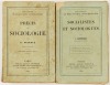 Lote 140 - PRÉCIS DE SOCIOLOGIE; SOCIALISTES ET SOCIOLOGUES. QUESTIONS DE SOCIOLOGIE. THÉORICIENS SOCIALISTES. LE SOCIALISME EN ACTION. 2 OBRAS - G. Palante, Paris, Félix Alcan, Éditeur, 1903. Edição revista. Nota: marginália a lápis de época; J. Bourdeau