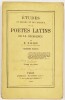 Lote 148 - ÉTUDES DE MOEURS ET DE CRITIQUE SUR LES POETES LATINS DE LA DÉCADENCE. 2 TOMOS - D. Nisard, Paris, Librairie Hachette et Cie, 1888. 2 tomos, obra completa. Rara, de alcance internacional. Encadernações editoriais em brochura. Conserva as raras - 3