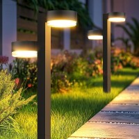 Lote 172 - GEARLITE luzes solares 2 em 1, pacote de 4, 24 LEDs, luzes de jardim à prova de água com bateria de 1200 mAh. Ligam-se e desligam-se automaticamente, perfeitas para caminhos, pátios, jardins e quintais. Iluminação super-brilhante. O artigo prov