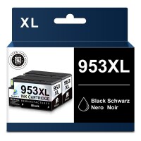 Lote 448 - Double D 953XL Black para HP 953XL Black, à prova de atualização, compatível com HP Officejet Pro. O artigo provém de uma encomenda não entregue ao cliente, está em estado novo, nunca usado, sendo vendido no estado em que se encontra, sem garan