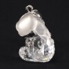 Lote 10 - HEINZ TABERTSHOFER, ORNAMENTO DE NATAL EM CRISTAL - Figura de "Kris Bear" com comboio em cristal lapidado e metal com argola de suspensão. Dim: 3,1 cm. Nota: com um pvp original de € 122 - 4