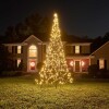 Lote 24 - Árvore de Natal LED Fairybell para exterior: 4 metros de altura com 640 LEDs brancos quentes, incluindo um poste, concebida para um espetáculo festivo com um efeito cintilante. Ideal para decorar jardins ou espaços exteriores. O artigo provém de