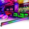 Lote 22 - Projetor de parede UKing RGBW, 336 LEDs, 80W. Controlo DMX512, ideal para iluminação de palco, DJ, discoteca, festa, aniversário, bar e casamento. 1 peça, barra de luz de lavagem. O artigo provém de uma encomenda não entregue ao cliente, está em