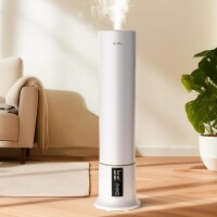 Lote 376 - Humidificador Grelife 9L ultrassônico para quartos e salas grandes. Com 3 velocidades de névoa, controle remoto e operação silenciosa, é ideal para bebês e crianças. Inclui 1 umidificador de 9L, 1 controle remoto e 2 manuais de usuário (idioma 