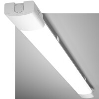 Lote 126 - Luz LED Modlicht 120cm, 36W, 5000K branco frio, 3960 lúmens, design ultrafino à prova de água IP65, ideal para caves, garagens e oficinas, branco. O artigo provém de uma encomenda não entregue ao cliente, está em estado novo, nunca usado, sendo