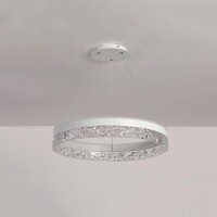 Lote 130 - Candeeiro suspenso LED 50W escandinavo moderno, feito de ferro com acabamento pintado, luz regulável em altura, ideal para a sala de jantar, cozinha, bar ou mesa de jantar. O artigo provém de uma encomenda não entregue ao cliente, está em estad