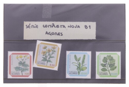 Lote 9 - PORTUGAL, SELOS - Série completa nova, de 1981 – Flores dos “AÇORES 81”. Selos sem carimbo. Nota: sem classificação atribuída pela Oportunity; cabe ao licitante atribuir a classificação e a valorização que entender correta