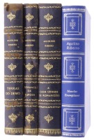 Lote 242 - AQUILINO RIBEIRO, COLECÇÃO - 4 Volumes. Aquilino Ribeiro, Livraria Bertrand. Composto por "Novelas Exemplares (1967)", "Terras do Demo (1974)", "Romance da Raposa (1976)" e "A Casa Grande dos Romarigães (1974)". Encadernações cartonadas. Dim: 2