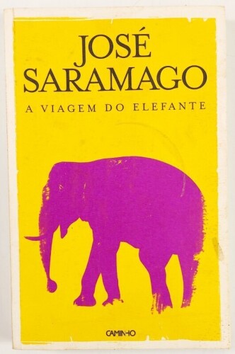 Lote 10 - 1ª EDIÇÃO: A VIAGEM DO ELEFANTE - José Saramago, Lisboa, Editorial Caminho, 2008. 1ª edição. Encadernação editorial em brochura. Nota: anotação manuscrita na folha de anterrosto; miolo limpíssimo, em excelente estado de conservação; vestígios de