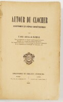 Lote 121 - AUTOUR DU CLOCHER. COUTUMES ET FÊTES CHRÉTIENNES - L'abbé Adrien de Barral, Paris; Lyon, Delhome et Briguet, Éditeurs, 1893. Em brochura. Nota: na folha de guarda, colada nota de prémio atribuído; faltas e fragilidade na lombada; falta das capa