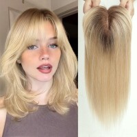 Lote 49 - Toupees HAIR TOPPER, 100% cabelo humano, alta qualidade. Modelo da foto, podendo variar ligeiramente na tonalidade. O artigo provém de uma encomenda não entregue ao cliente, encontra-se em estado novo, nunca usado, sendo vendido no estado em que