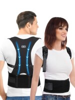 Lote 24 - BACK BODYGUARD Hometrainer - Corretor de postura projetado para alinhar e fortalecer as costas, promovendo uma postura ereta e saudável. Oferece suporte confortável e ajustável, ideal para uso diário ou durante exercícios. Fabricado em material 