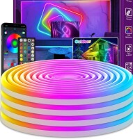 Lote 36 - AILBTON Led Neon Rope Lights, com 30 metros de comprimento, ideais para decorar espaços. Controlo via aplicação, com vários modos de iluminação e sincronização com música. À prova de água (IP65), estas luzes LED RGB são perfeitas para ambientes 