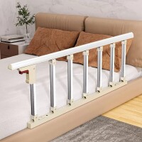 Lote 50 - Grade de cama dobrável, feita de aço com almofada de espuma, projetada para fornecer proteção lateral. Ideal para idosos, adultos e crianças, com barras verticais para maior segurança e conforto. Perfeita para uso em ambientes domésticos ou assi