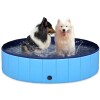 Lote 262 - Piscina dobrável EONPOW 160x30 cm, em PVC resistente, antiderrapante. Ideal para cães de todos os tamanhos. Fácil de montar e armazenar.O artigo provém de uma encomenda não entregue ao cliente, está em estado novo, nunca usado, sendo vendido no