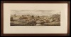 Lote 46 - FOX HUNTING - Gravura sobre papel por Sutherland, pintura de Wolstenholme, título "Fox Hunting - Plate 2". Dim: mancha 22x66 cm. Dim: moldura 47x90 cm