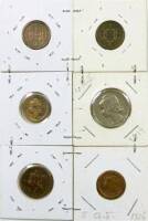 Lote 9092 - Lote de 6 moedas, moedas de 1 Centavo de 1917 e 1918, moeda de 4 Centavos de 1919, moedas de 5 Centavos de 1924 e 1927 e moeda de 10 Centavos de 1925