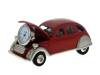 Lote 75 - Miniatura automóvel Citroen 2 CV com relógio da marca Fossil. Dim: 9 cm.