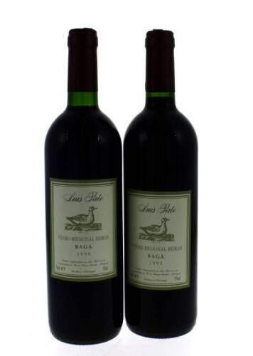 Lote 1187 - Duas garrafas de Vinho Tinto, Luis Pato, Baga 1999, Vinho Regional Beiras.(750ml-13%vol)