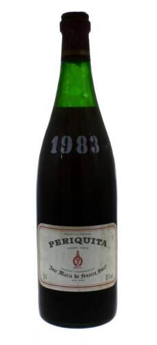 Lote 1197 - Garrafa Vinho Tinto Magnum, Periquita 1983, José Maria da Fonseca, Região Azeitão. (1,5L-12%vol). Nota: Rótulo danificado.