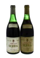 Lote 1200 - Duas Garrafas Vinho Tinto, Serra, Reserva 1975, Região Estremadura.(750ml-12%vol).