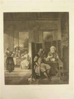 Lote 1420016 - Fotogravura a negro com "Cena de Interior - Pieter de Hooch", com 19x14 cm, antiga existente em colecção particular há cerca de 100 anos (Sem Moldura)