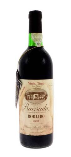 Lote 1305 - Garrafa de Vinho Tinto, Borlido, Garrafeira, Colheita 1987, Bairrada-Doc, VQPRD, Caves Borlido, (750ml-12%vol). Nota: Medalha Prata, 2º Prémio, VIII Concurso Nacional do Vinho, Instituto Nacional da Vinha e do Vinho.